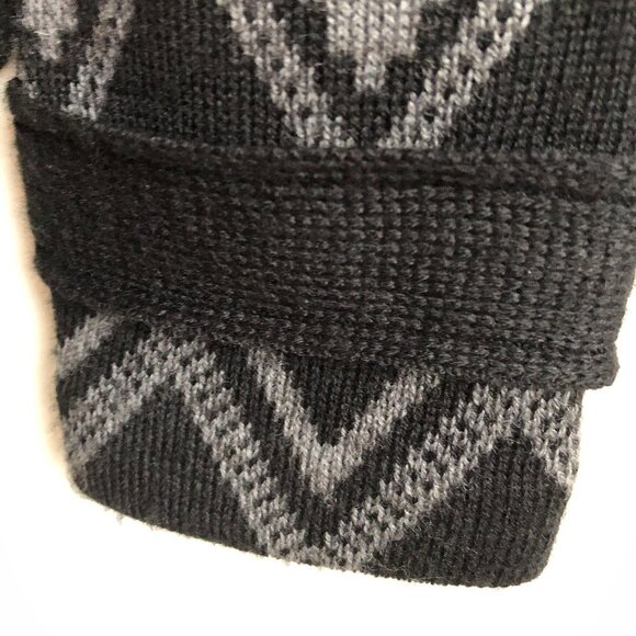 Halogen by Nordstroms Wool Acrylic Knit Blazer Style Cardigan Sweater Blk Gry S - Picture 8 of 11